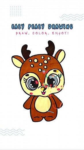 Learn to Draw a Cute Deer! 🦌✨ 🎨🖍️ Get ready for some creative fun! Join me in this easy step-by-step tutorial to draw an adorable deer—perfect for kids and beginners! 🌟 Whether you’re an aspiring artist or just love to doodle, this tutorial is for you! ✨ Want more fun drawing tutorials? Follow the link in my bio to check out my YouTube channel for more exciting art adventures! 🌈 Don’t forget to share your cute deer drawings with #CuteDeerArt—we can't wait to see your amazing creations! cute