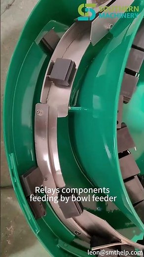 Large block relay feeding by bowl feeder-Compatible with JUKI placer | 2025 auto smart e-factory