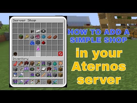 how to add a shop plugin in your aternos server || Economy shop gui tutorial