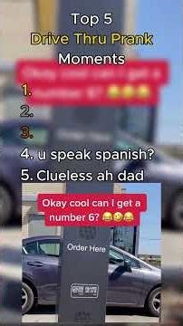 Top 5 drive Thru Prank Moments #top5 #drivethrupranks #funny