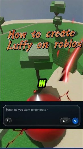 POV: You just made luffy from one piece in roblox & a viral game #forgeguipartner #robloxdev #roblox