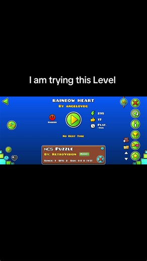 Rainbow Heart Level in Geometry Dash Review