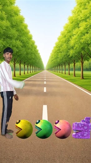 wait me jump on new colour monster Pac-Man vs Big monster Pac-Man #shorts #youtubeshorts