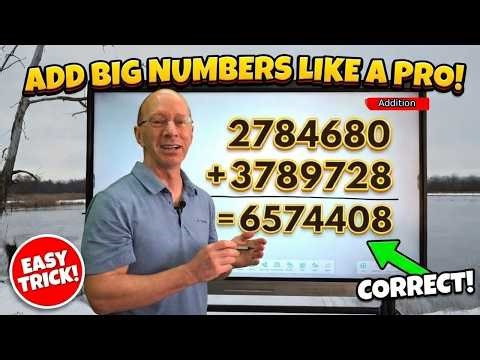 Adding HUGE Numbers with Regrouping Made EASY!