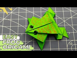 Easy Origami Frog Tutorial for Beginners|DIY: How to Fold an Easy Origami Frog|