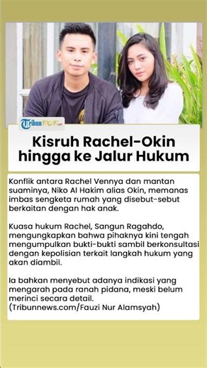 Kisruh Rachel Vennya dan Okin Memanas hingga Konsultasi pada Kepolisian, Begini Kata Kuasa Hukum