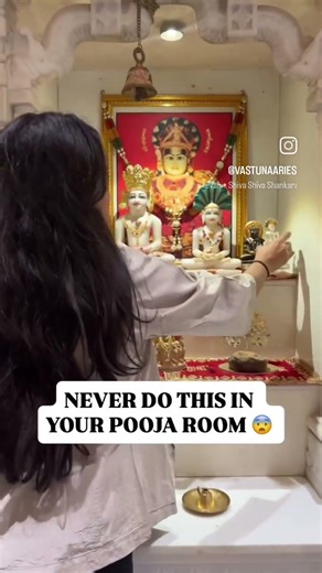 Don't keep 2 same idols in same mandir and don't use red color cloth in every direction as per vastu