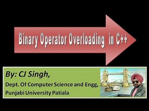 Operator overloading in C++(Binary operator overloading)