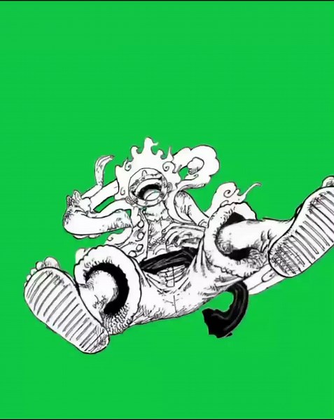 Luffy Manga animation clips #luffyonepiece #onepiece #alightmotion | luffy green screen