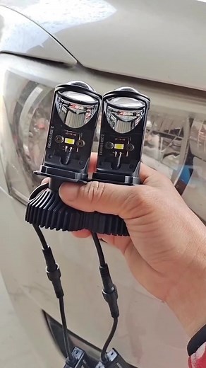 What is your next replacement for your reflector H4 headlight? Check the end, this mini lens Y6 bulb offers perfect cutoff and brighter output. #minilenseh4bulb #ledcolight #aftermarketheadlight