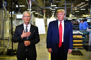 Trump, Apple CEO announce $100B US manufacturing investment
