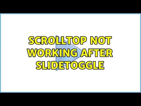 scrollTop not working after slideToggle