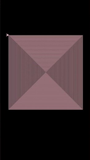 Python Square Pattern Design #coding #python #creativecoding