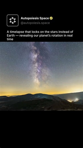 A timelapse that locks on the stars instead of Earth — revealing our planet’s rotation in real time