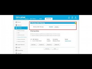 How to Configure MAC filtering on TP Link Router