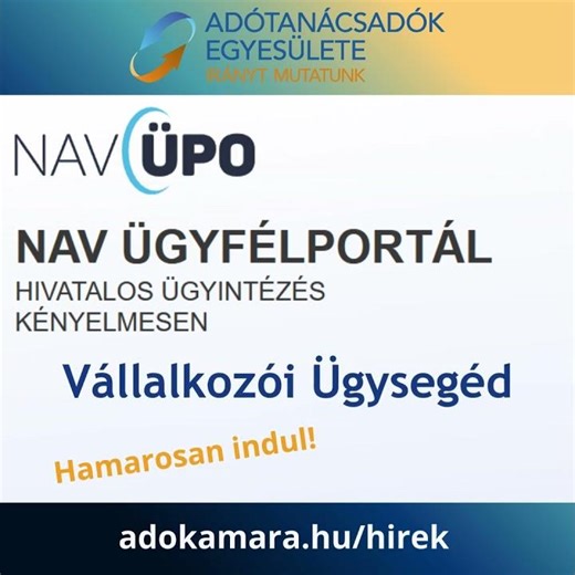 Adókamara: Hamarosan indul a Vállalkozói Ügysegéd