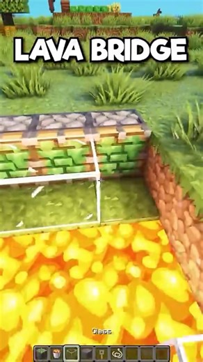 minecraft LAVA Bridge💀