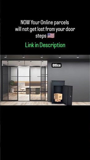 Package Delivery Box | Large Lockable Parcel Drop Box with Top Chute & Mail Slot for Home #usa