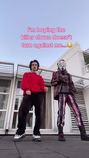 Dancing Duo Faces Horror Challenge with Killer Clown in Scary Video