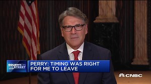 US Energy Secretary Rick Perry on why he decided to step down
