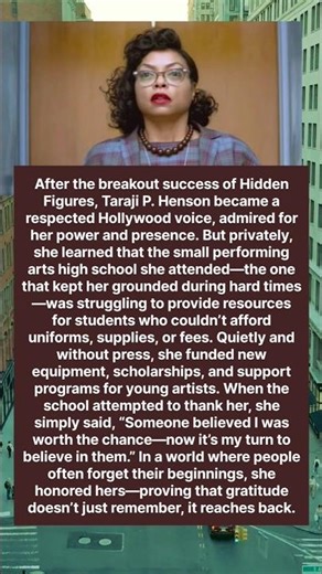 The Star Who Gave Back to His School” – Taraji P. Henson