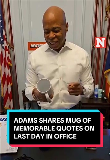 Eric Adams' Memorable Quotes Mug on Farewell Day
