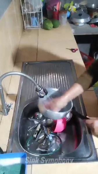 Time-lapse Kitchen Cleaning - Sparkle & Shine #shorts #asmr #dishwashing #timelapse #cleaning