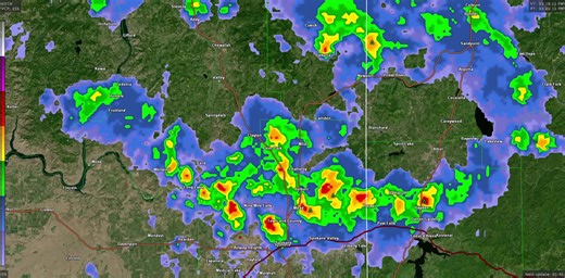 17K views · 130 reactions | 330 PM PDT Tuesday: A closer look at showers and t-storms moving into the Spokane / Coeur d'Alene area. Heavy downpours, lightning, gusty wind, pea to marble size hail, reduced visibility & ponding of water possible. Real-time radar data can found here: https://radar.weather.gov/ ️#wawx #idwx | US National Weather Service Spokane Washington | Facebook