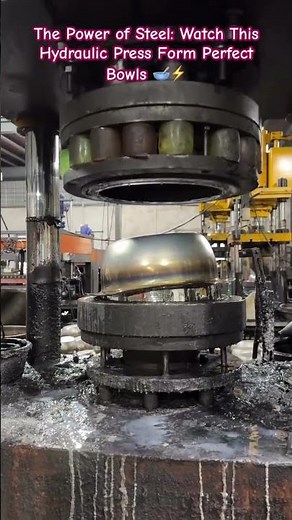 Industrial Precision: Automated Stainless Steel Deep Drawing #HydraulicPress #IndustrialDesign