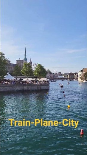 Züri Fäscht / Blick auf die Limmat und Altstadt / Stadt Zürich / Schweiz 2023 / #shorts