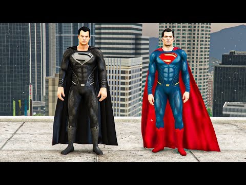 BLACK SUPERMAN vs SUPERMAN 💥 Ultimate DC Battle GTA 5 Mods