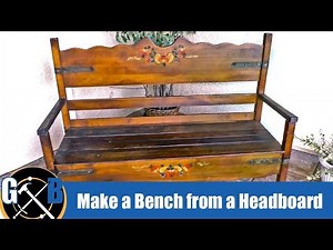 Make a Bench from a Vintage Headboard and other Upcycled Materials:: How to