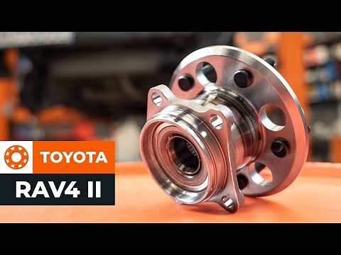 How to change rear wheel bearing on TOYOTA RAV4 II [TUTORIAL AUTODOC]