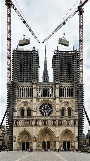 How the Cathedral of Notre-Dame in Paris Was Built… Stone by Stone ⛪ #notredame #christianity
