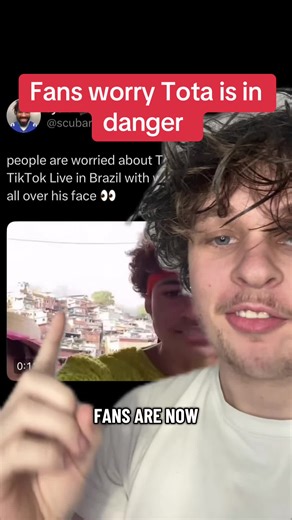 Fans worrying that Tota is injured after his recent live while in Brazil #greenscreen #tota #totaclips #foryou #viral