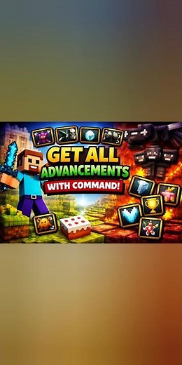 Get ALL Advancements Instantly in Minecraft 😱 (No Effort!) #minecraft #gaming