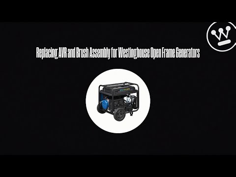 Replacing AVR and Brush Assembly for Westinghouse Open Frame Generators