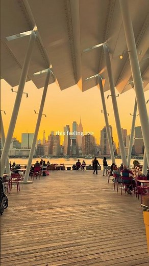 NYC Sunset to Night 🌆 Hunter’s Point South Park – Manhattan Skyline View