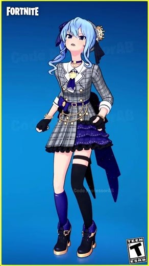 Fortnite It's Go Time Emote Hoshimachi Suisei Skin Thicc 🍑😜😍