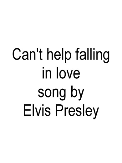 can't help falling in love #music #song #lyrics #fyp #fypシ゚viral | Can't Help Falling In Love