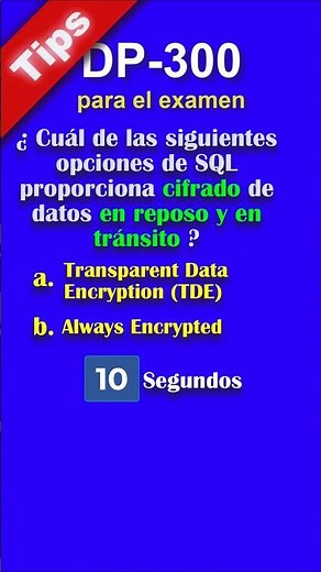 DP-300 - Tip 7 - How to PROTECT SQL data in TRANSIT and at REST? #azure #dp300