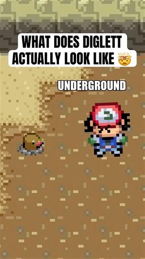 What does Diglett look like in Pokemon 🤯 #pokemon #shorts