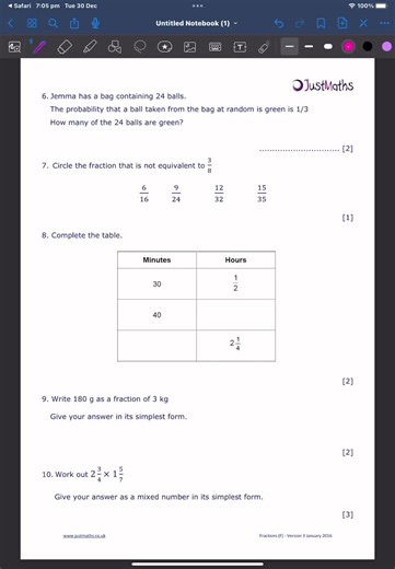 More fractions #maths #mathshelp #gcsemaths #fractions