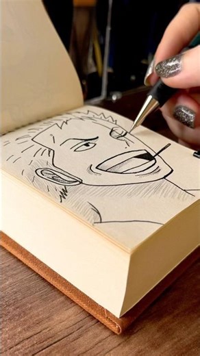 Simple anime drawing #asmrdrawing #shorts #animeart