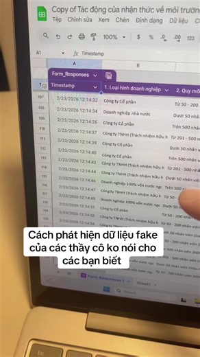 Cách phát hiện dữ liệu fake mà các thầy cô ko nói cho bạn biết #ftu #kltn #nckh #thesis #iuh