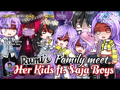 Rumi's Family Meet Her Kids ft. SAJA Boys | KPOP Demon Hunters | GLMM / GCMM | Gacha Club Mini Movie