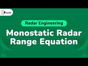 Monostatic Radar Range Equation - Radar Equation - Radar Engineering