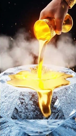 What happens if you melt a diamond with liquid gold