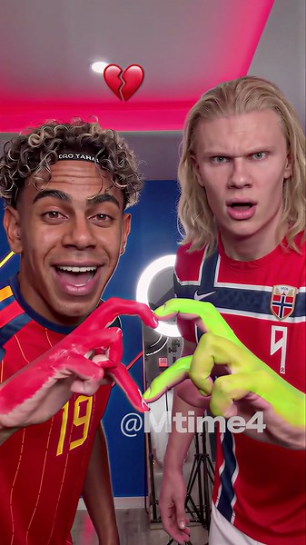 Haaland and Mbappé Had the Perfect Heart…💚😂 #parody #football #haaland #worldcup