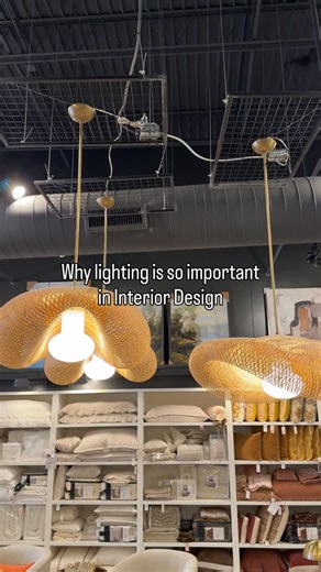 13 HUB LANE on Instagram: "But in all seriousness—lighting is one of the most important elements in interior design, and it’s often the most overlooked. Lighting sets the mood of a space before you ever notice the furniture. It shapes how colors read, highlights texture and materials, and creates depth that flat overhead lighting simply can’t achieve. A well-lit room feels intentional, layered, and lived-in. Without it, even the most beautiful pieces fall flat. The key is balance: ambient lighti